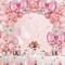 148-Pack Pink & White Balloon Garland Kit – Latex Arch for Birthday, Wedding & Party Decor